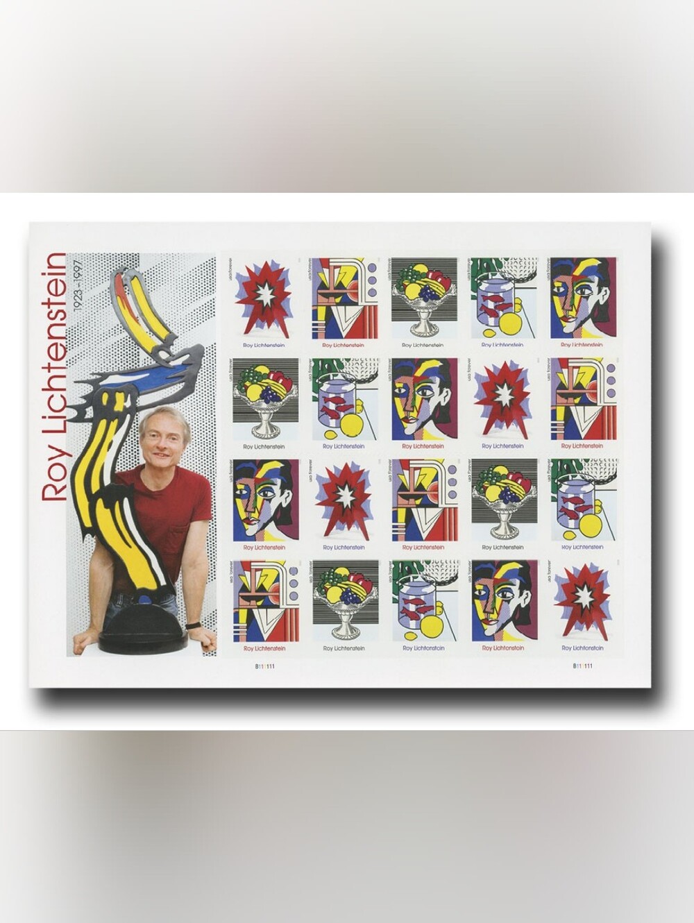 100 Roy Lichtenstein 2023 Forever Postage Stamps Postal USPS Mailing Pop Art
